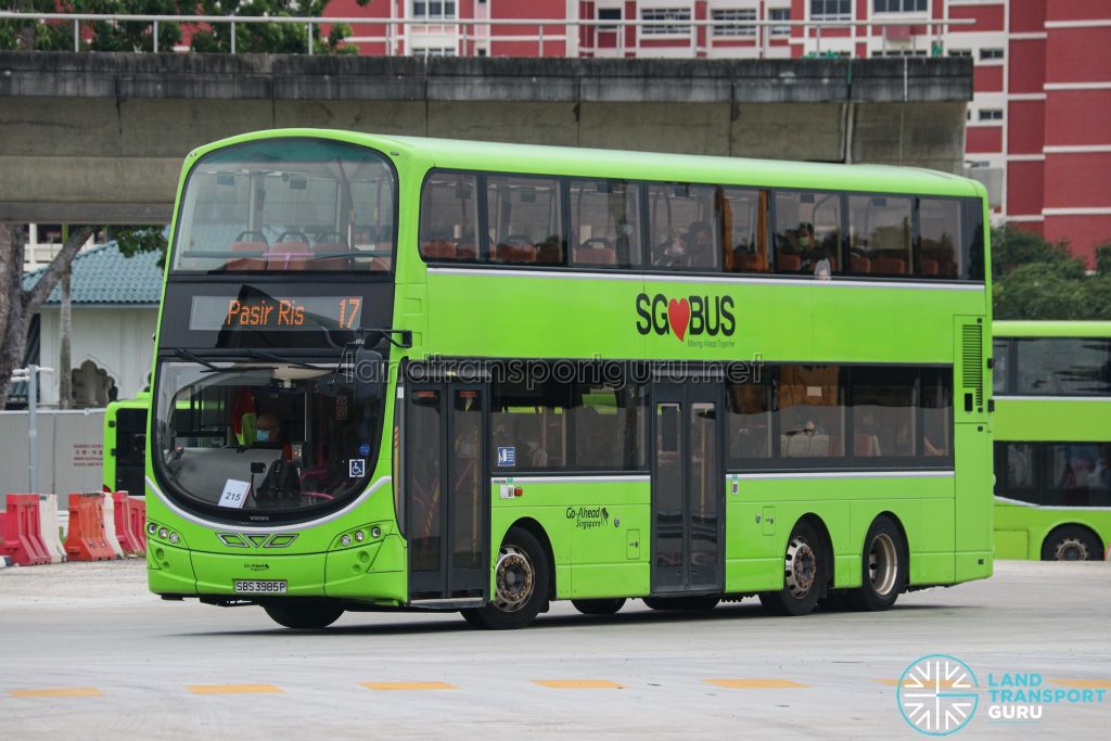 Bus 17 - Go-Ahead Singapore Volvo B9TL Wright (SBS3985P)