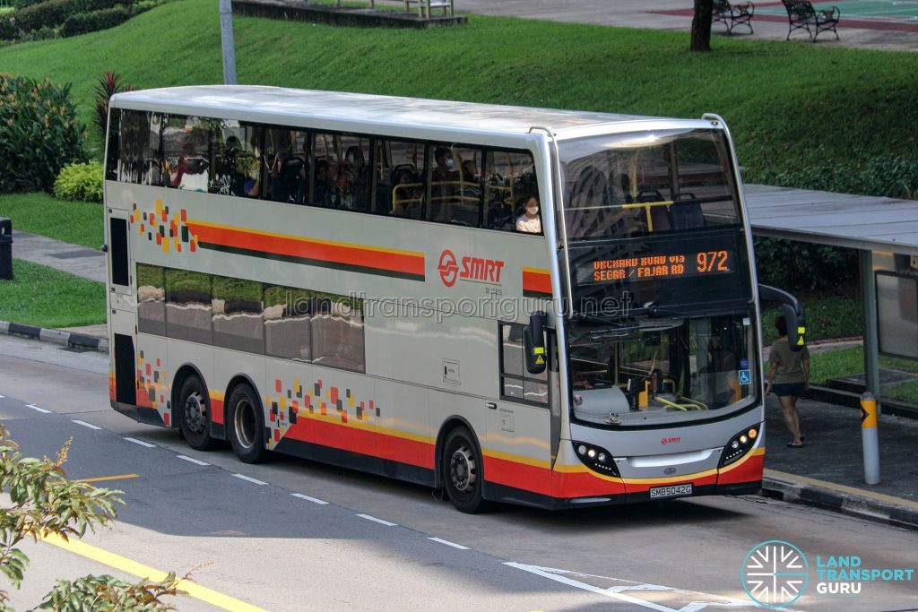 Bus 972 - SMRT Buses Alexander Dennis Enviro500 (SMB5042G)