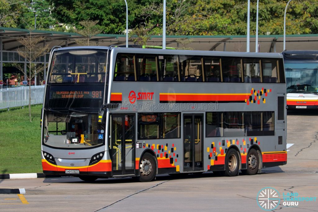 Bus 981 - SMRT Buses Alexander Dennis Enviro500 (SMB5060D)