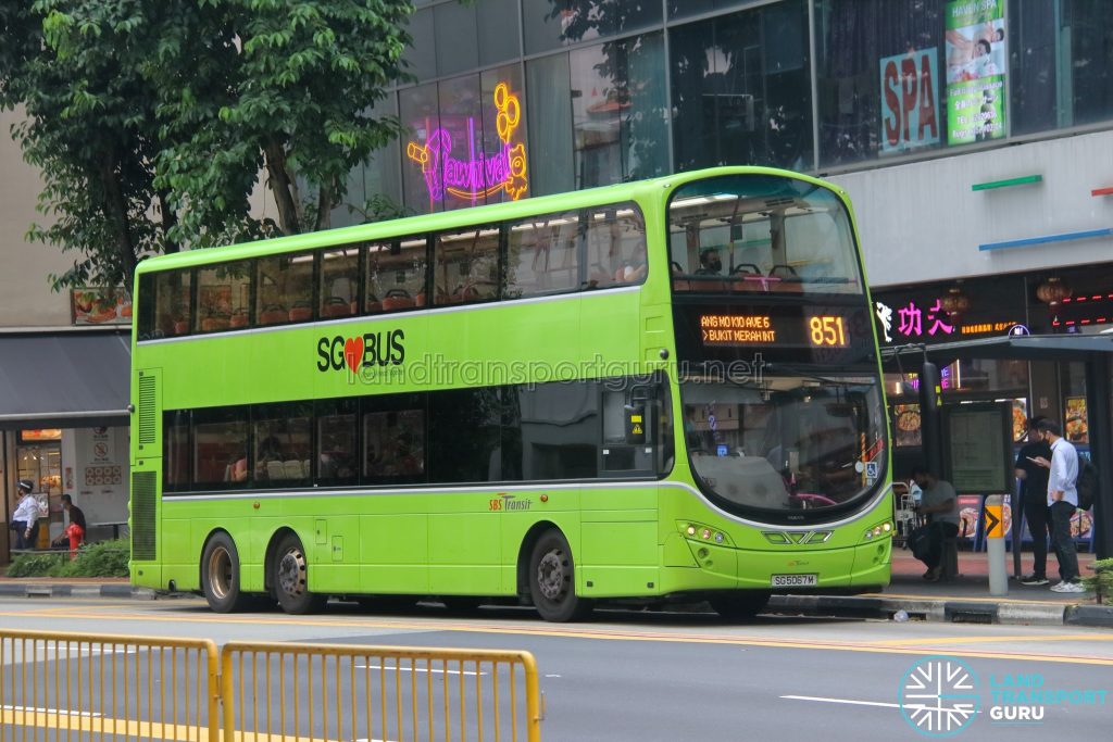 Bus 851 - SBS Transit Volvo B9TL Wright (SG5067M)