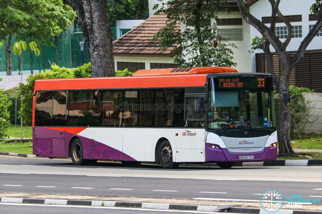 Bus 33 - SBS Transit Scania K230UB Euro V (SBS5072K)