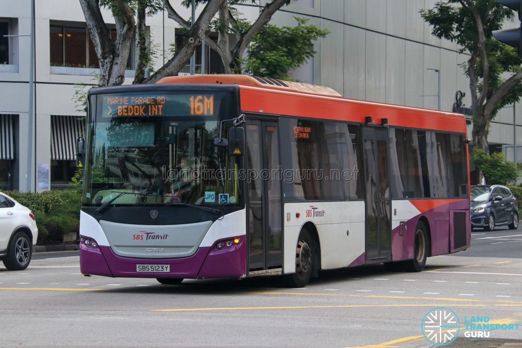 Bus 16M - SBS Transit Scania K230UB Euro V (SBS5123Y)