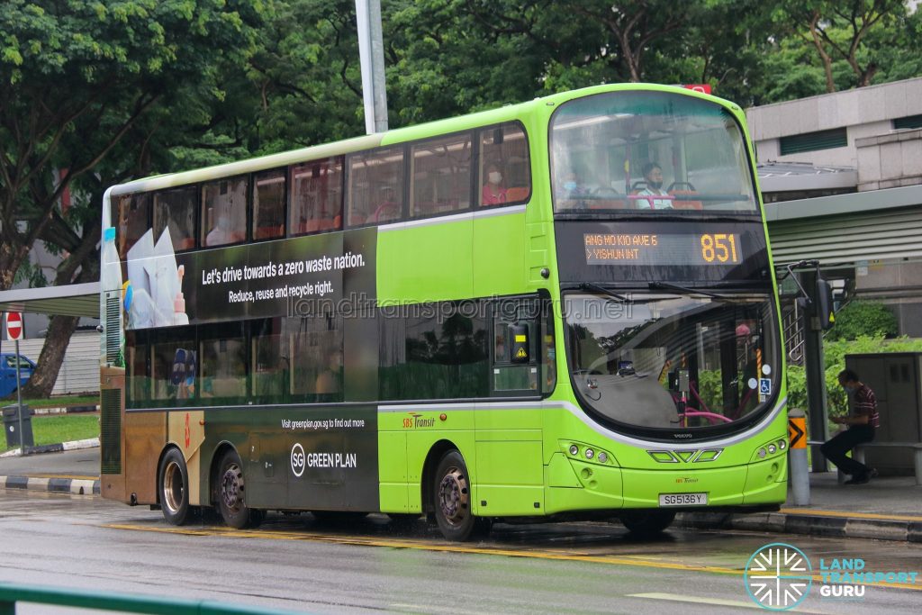 Bus 851 - SBS Transit Volvo B9TL Wright (SG5136Y)