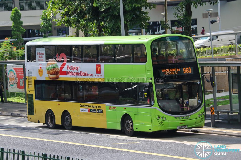 Bus 960 - SMRT Buses Volvo B9TL Wright (SG5170Y)