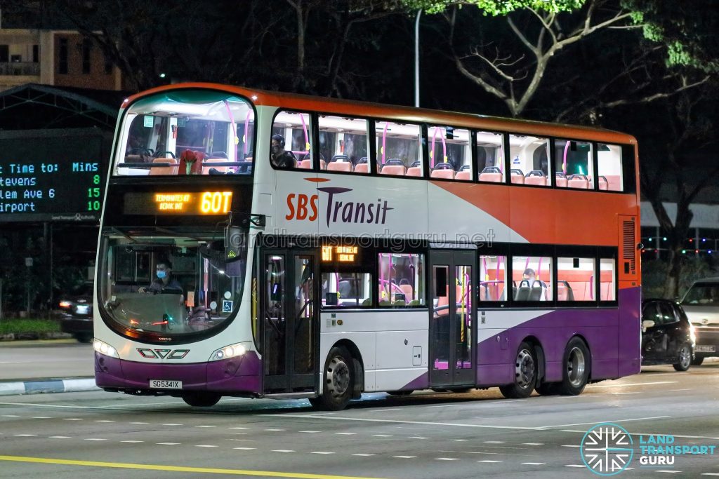 Bus 60T - SBS Transit Volvo B9TL Wright (SG5341X)