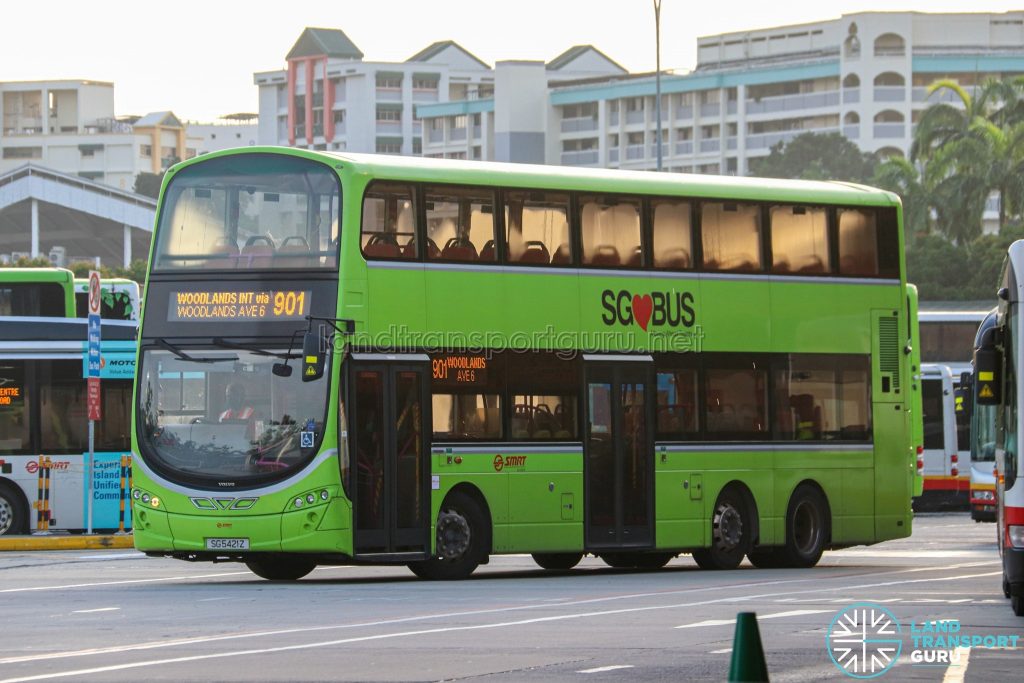 Bus 901 - SMRT Buses Volvo B9TL Wright (SG5421Z)