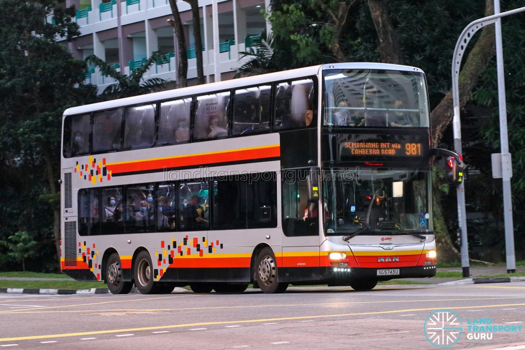 Bus 981 - SMRT Buses MAN A95 (SG5743U)