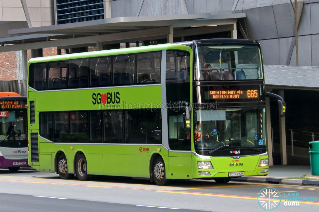 City Direct 665 - SMRT Buses MAN A95 (SG5826P)