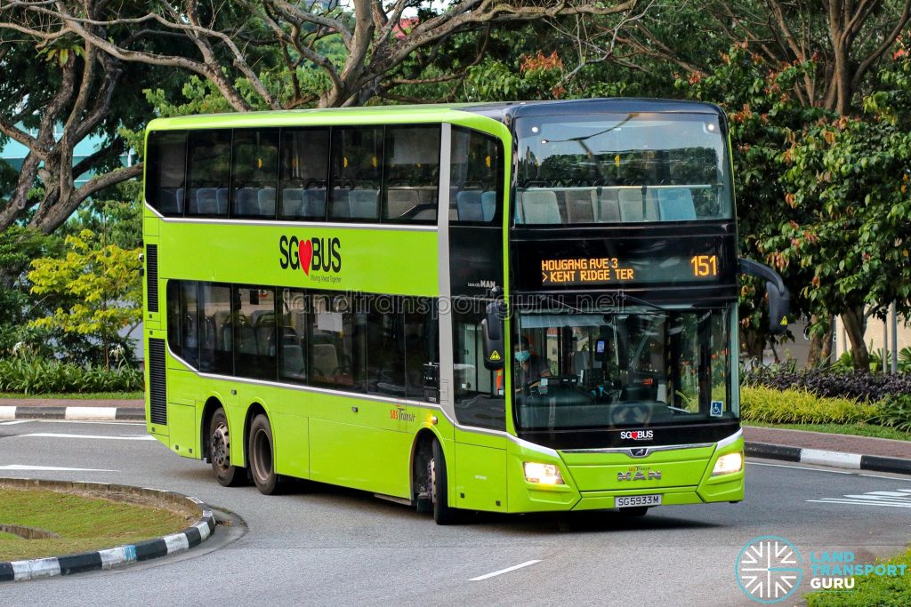 Bus 151 - SBS Transit MAN A95 Euro 6 (SG5933M)