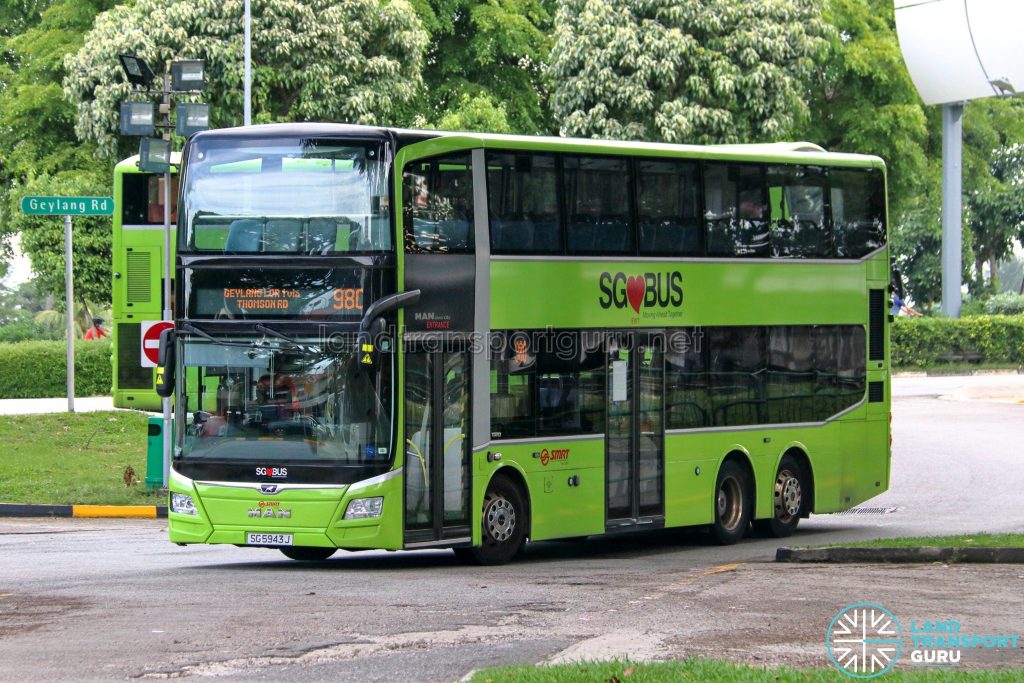 Bus 980 - SMRT Buses MAN A95 Euro 6 (SG5943J)