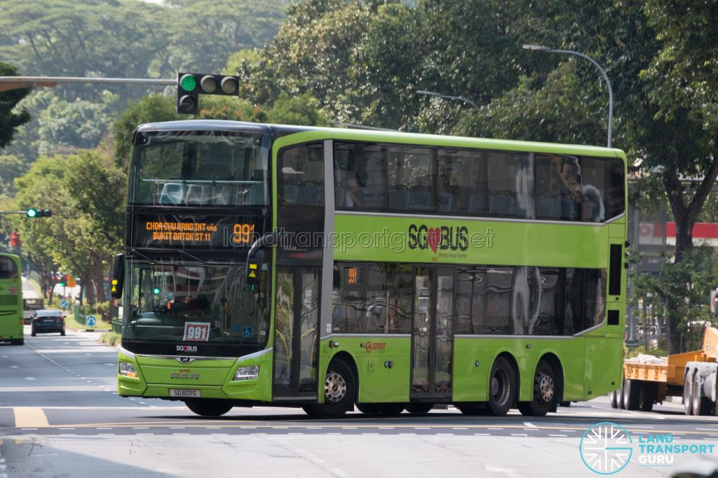 Bus 991 - SMRT Buses MAN A95 Euro 6 (SG6011S)