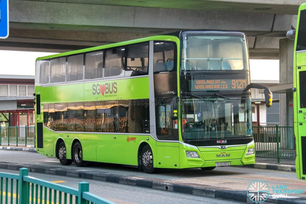 Bus 912M - SMRT Buses MAN A95 Euro 6 (SG6032G)