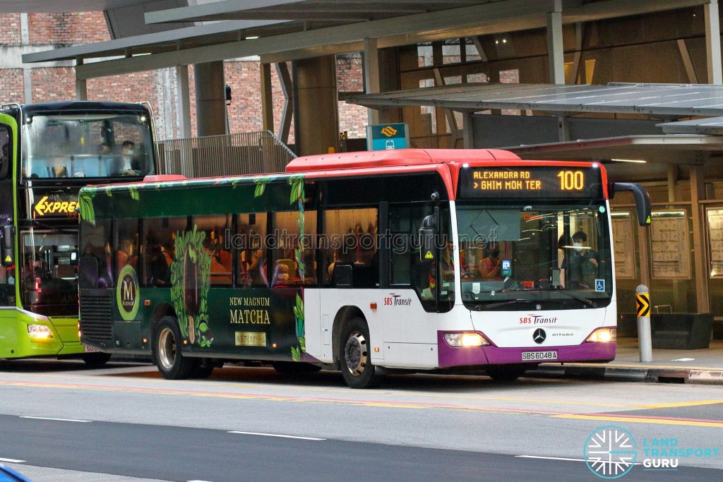 Bus 100 - SBS Transit Mercedes-Benz Citaro (SBS6048A)