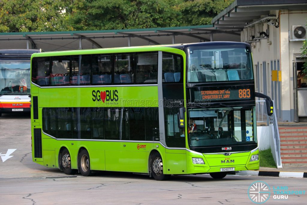 Bus 883 - SMRT Buses MAN A95 Euro 6 (SG6071T)