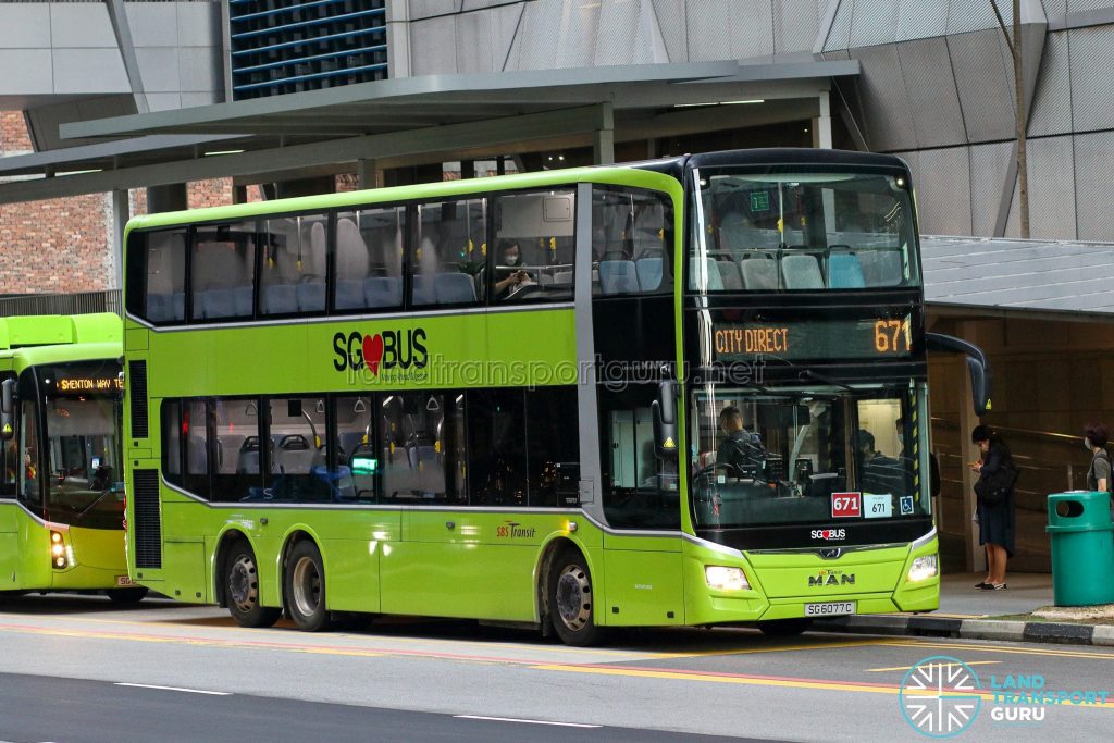 City Direct 671 - SBS Transit MAN A95 Euro 6 (SG6077C)