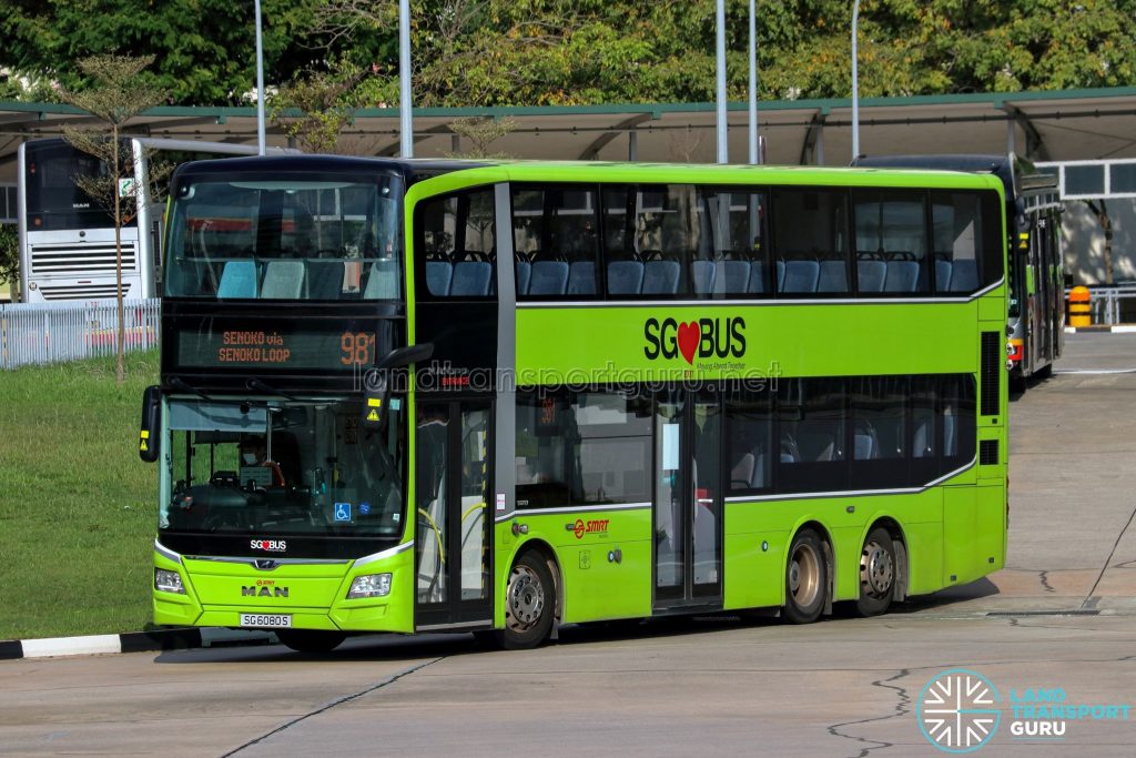 Bus 981 - SMRT Buses MAN A95 Euro 6 (SG6080S)