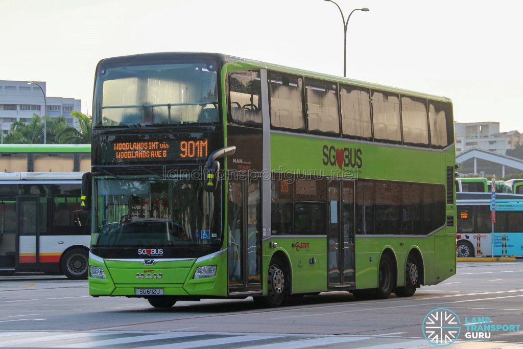Bus 901M - SMRT Buses MAN A95 Euro 6 (SG6112J)