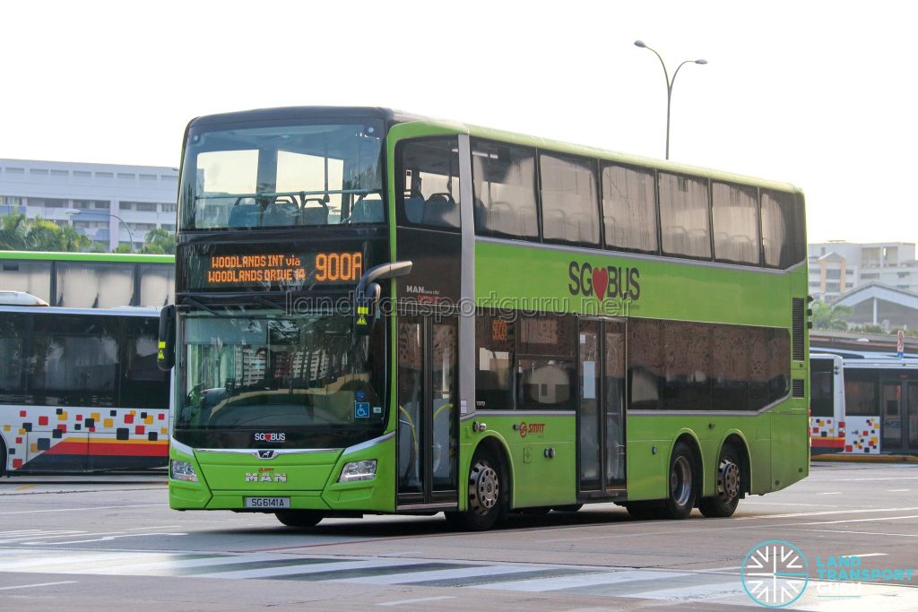 Bus 900A - SMRT Buses MAN A95 Euro 6 (SG6141A)