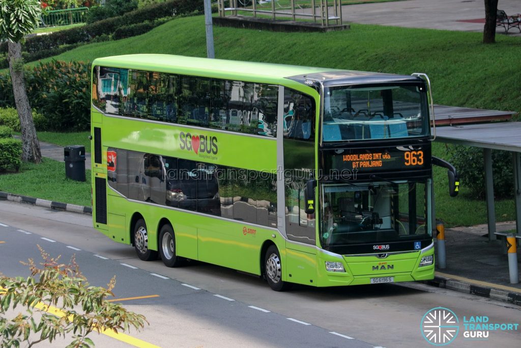 Bus 963 - SMRT Buses MAN A95 Euro 6 (SG6196S)