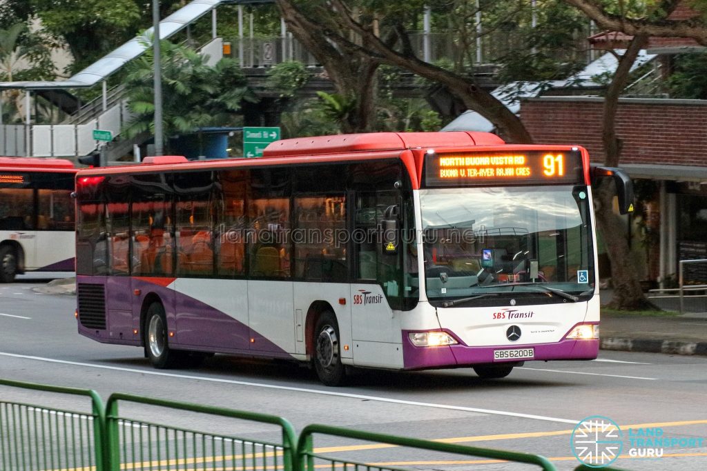 Bus 91 - SBS Transit Mercedes-Benz Citaro (SBS6200B)
