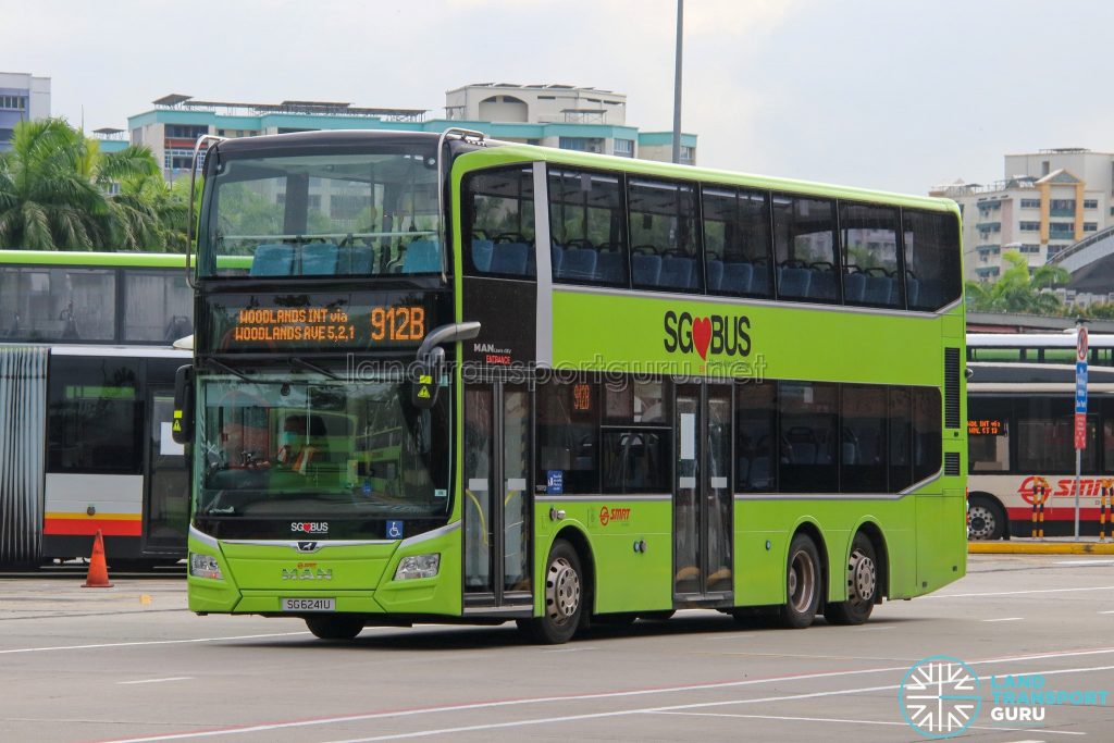Bus 912B - SMRT Buses MAN A95 Euro 6 (SG6241U)