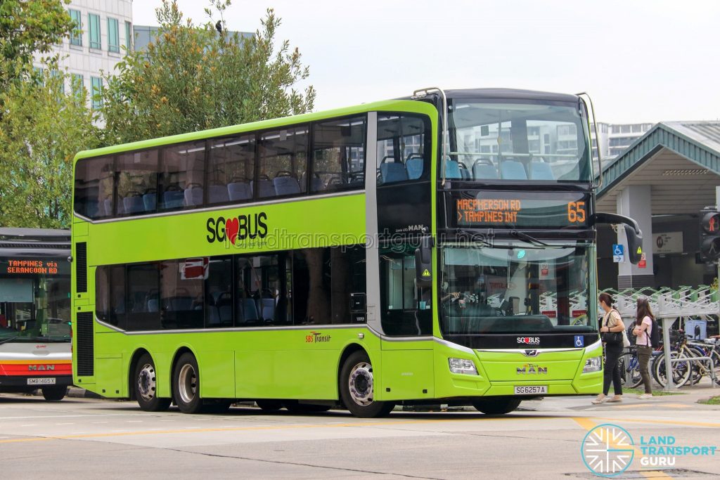 Bus 65 - SBS Transit MAN A95 Euro 6 (SG6257A)