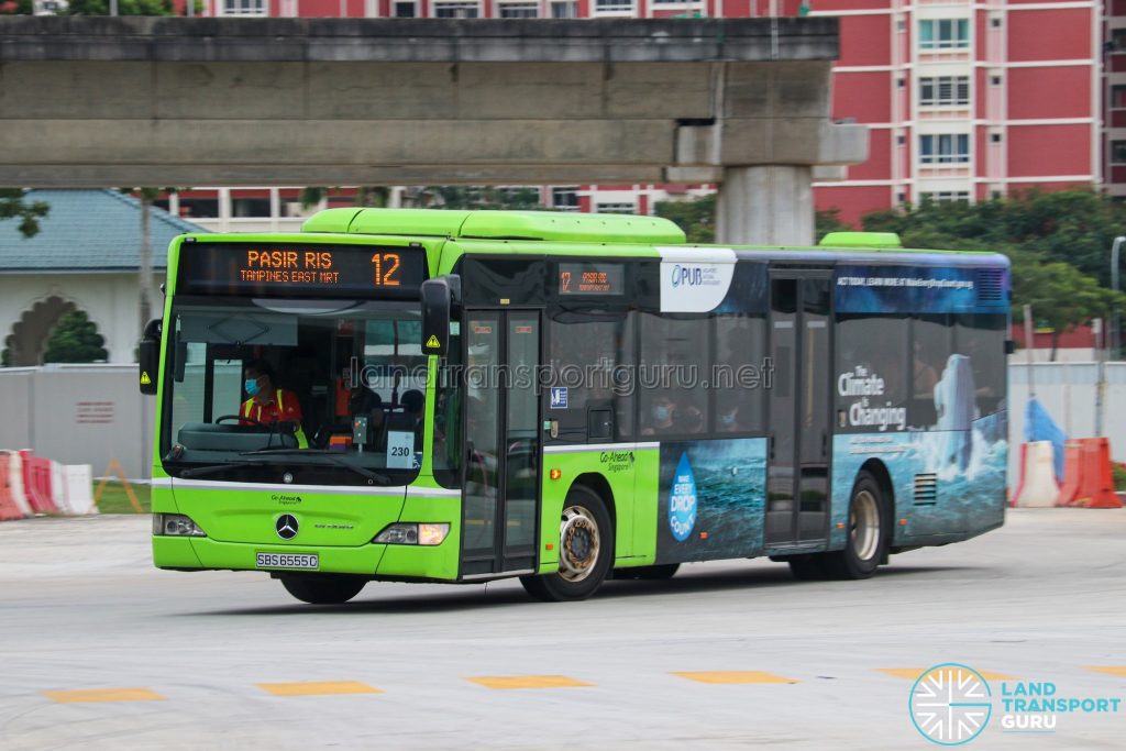 Bus 12 - Go-Ahead Singapore Mercedes-Benz Citaro (SBS6555C)