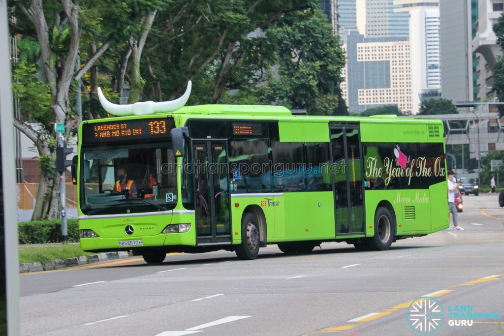 Bus 133 - SBS Transit Mercedes-Benz Citaro (SBS6570H)