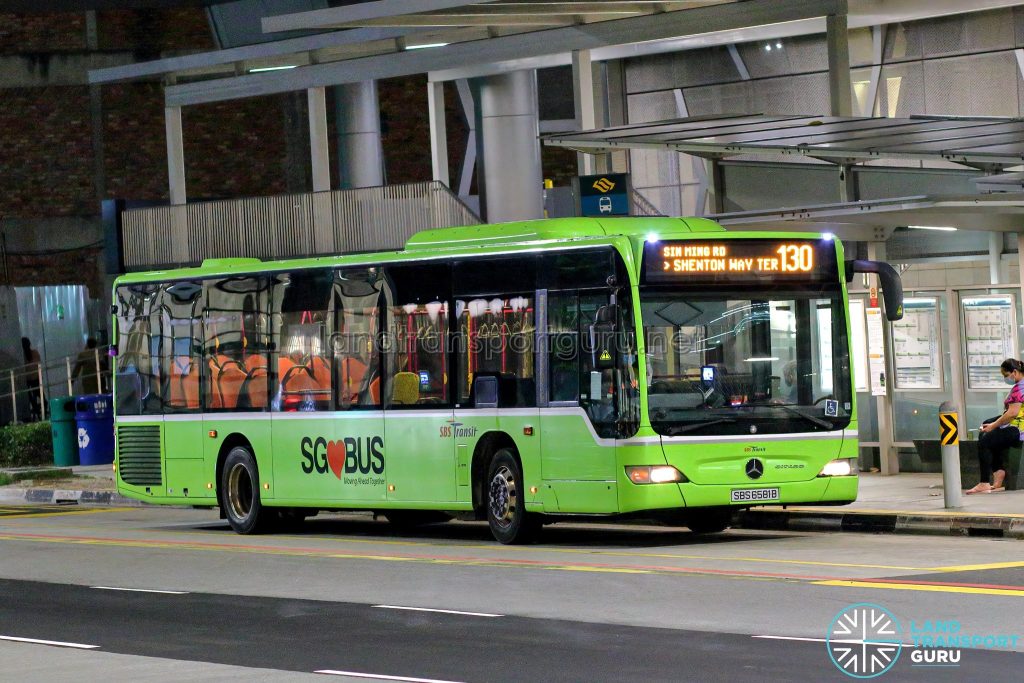 Bus 130 - SBS Transit Mercedes-Benz Citaro (SBS6581B)