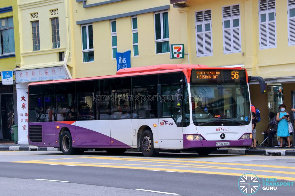 Bus 56 - SBS Transit Mercedes-Benz Citaro (SBS6659L)