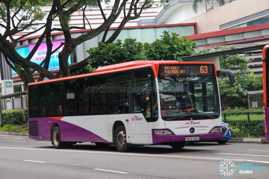 Bus 63 - SBS Transit Mercedes-Benz Citaro (SBS6798T)