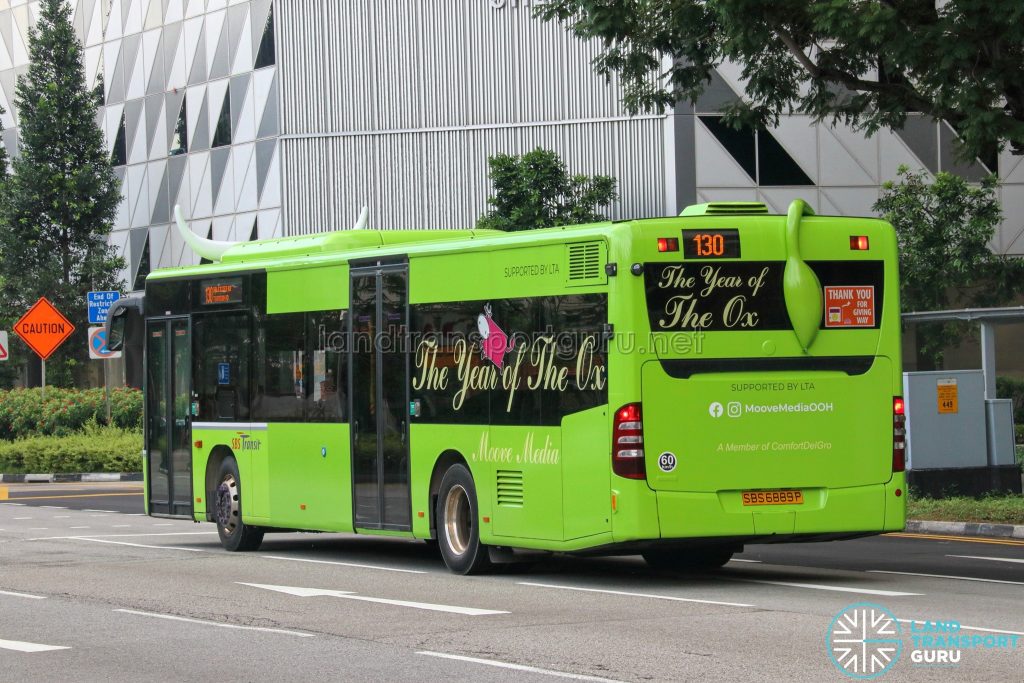 Bus 130 - SBS Transit Mercedes-Benz Citaro (SBS6889P) - Rear