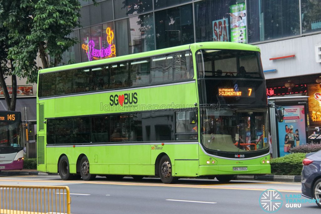 Bus 7 - SBS Transit Volvo B9TL CDGE (SBS7330C)