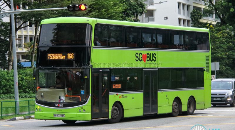 Bus 166 - SBS Transit Volvo B9TL CDGE (SBS7345K)