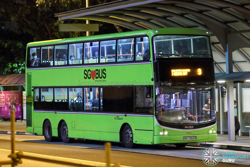 Bus 9 - SBS Transit Volvo B9TL CDGE (SBS7362K)