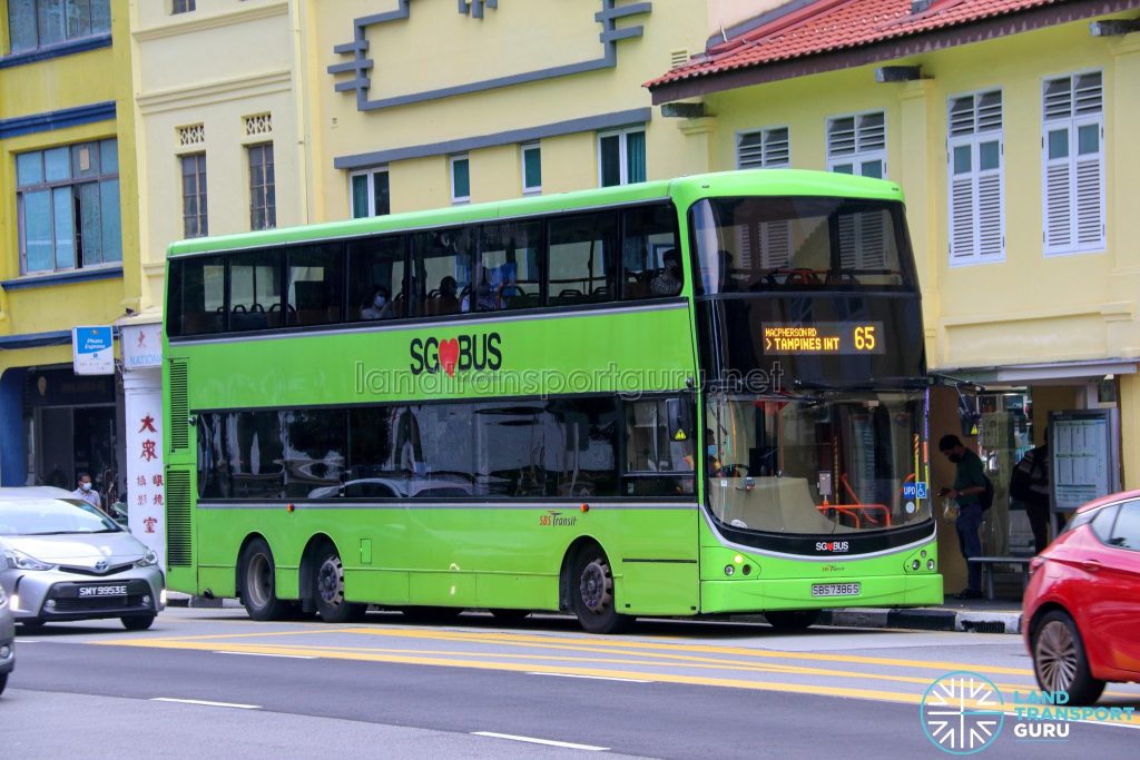 Bus 65 - SBS Transit Volvo B9TL CDGE (SBS7386S)