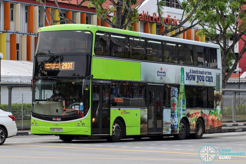 Bus 293T - SBS Transit Volvo B9TL CDGE (SBS7413Y)