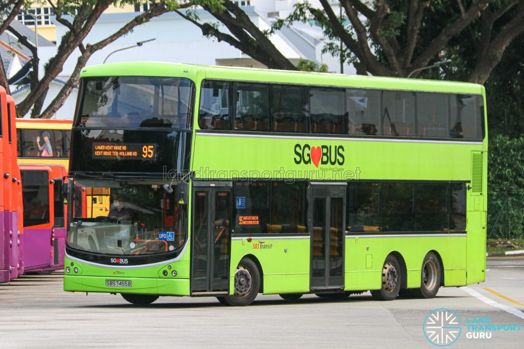 Bus 95 - SBS Transit Volvo B9TL CDGE (SBS7455B)