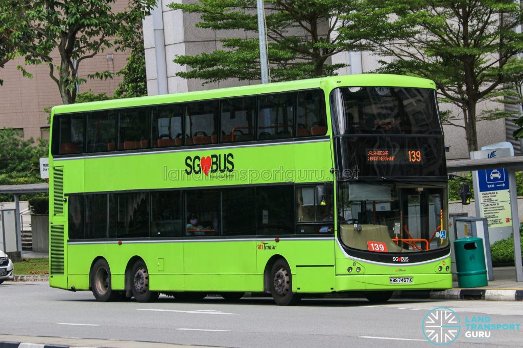 Bus 139 - SBS Transit Volvo B9TL CDGE (SBS7457X)