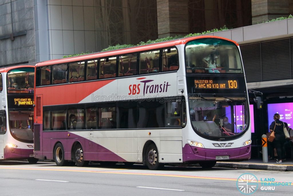 Bus 130 - SBS Transit Volvo B9TL Wright (SBS7589Z)