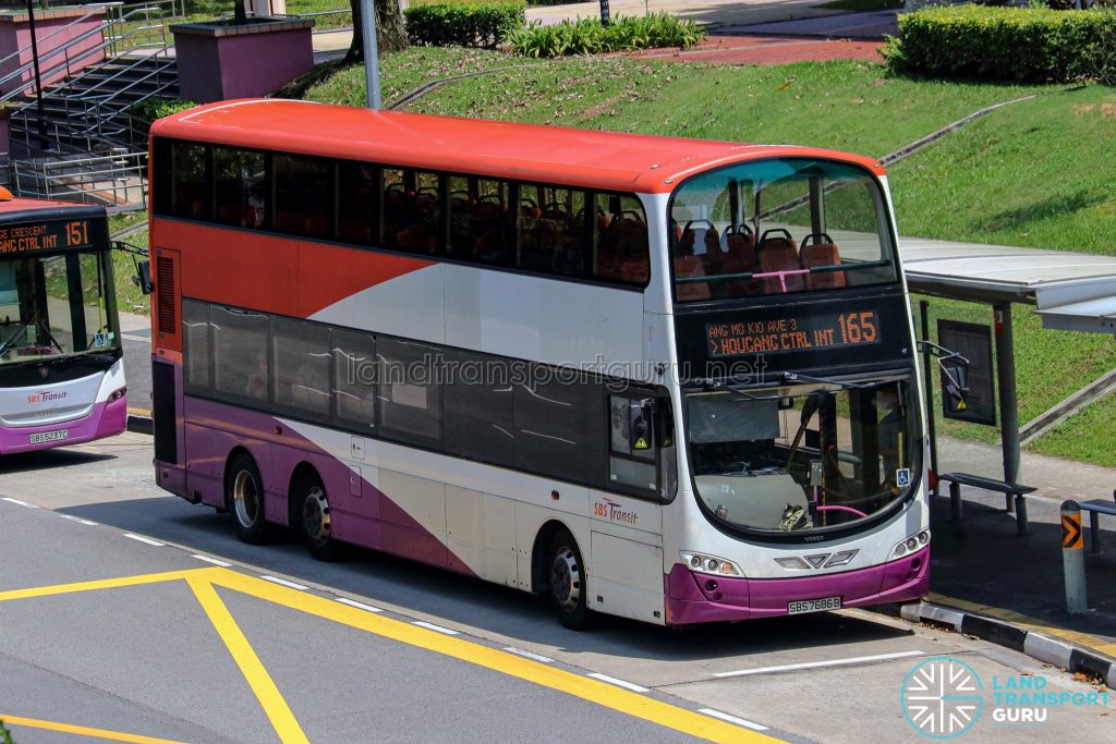 Bus 165 - SBS Transit Volvo B9TL Wright (SBS7686B)
