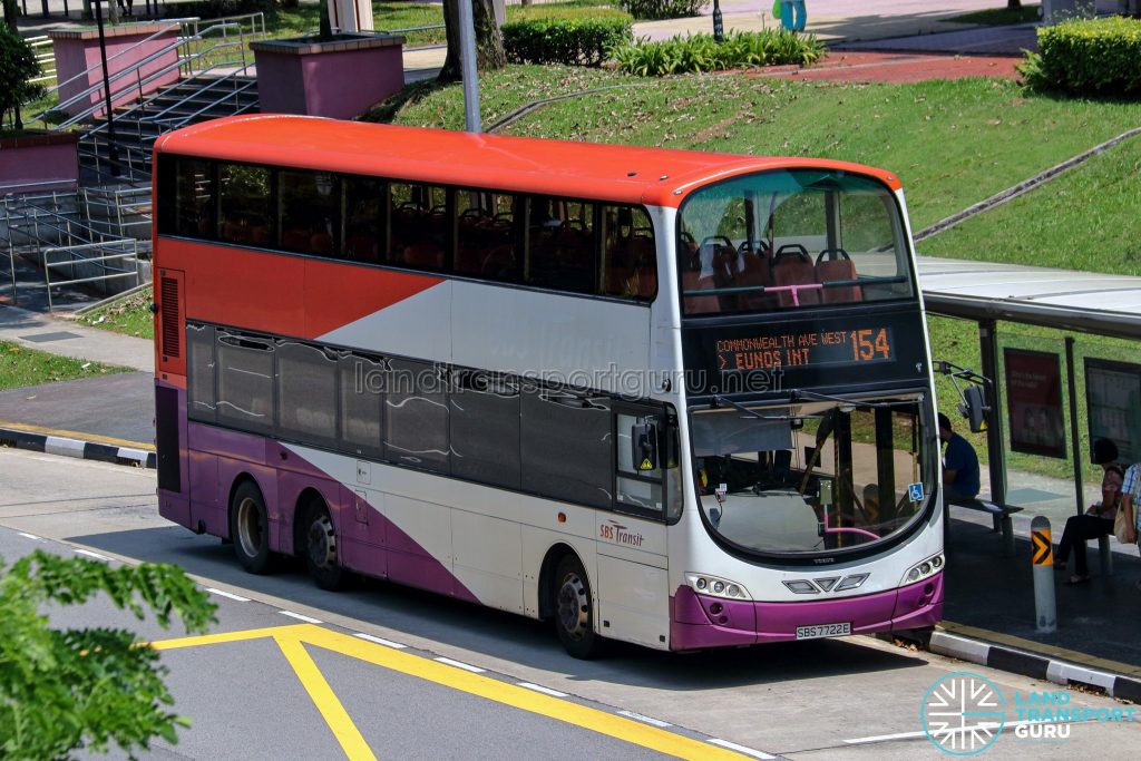 Bus 154 - SBS Transit Volvo B9TL Wright (SBS7722E)