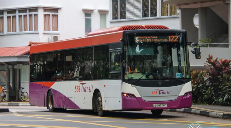 Bus 122 - SBS Transit Scania K230UB Euro IV (SBS8356Y)