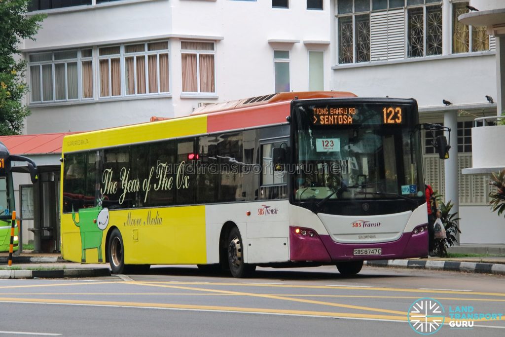 Bus 123 - SBS Transit Scania K230UB Euro V (SBS8747C)