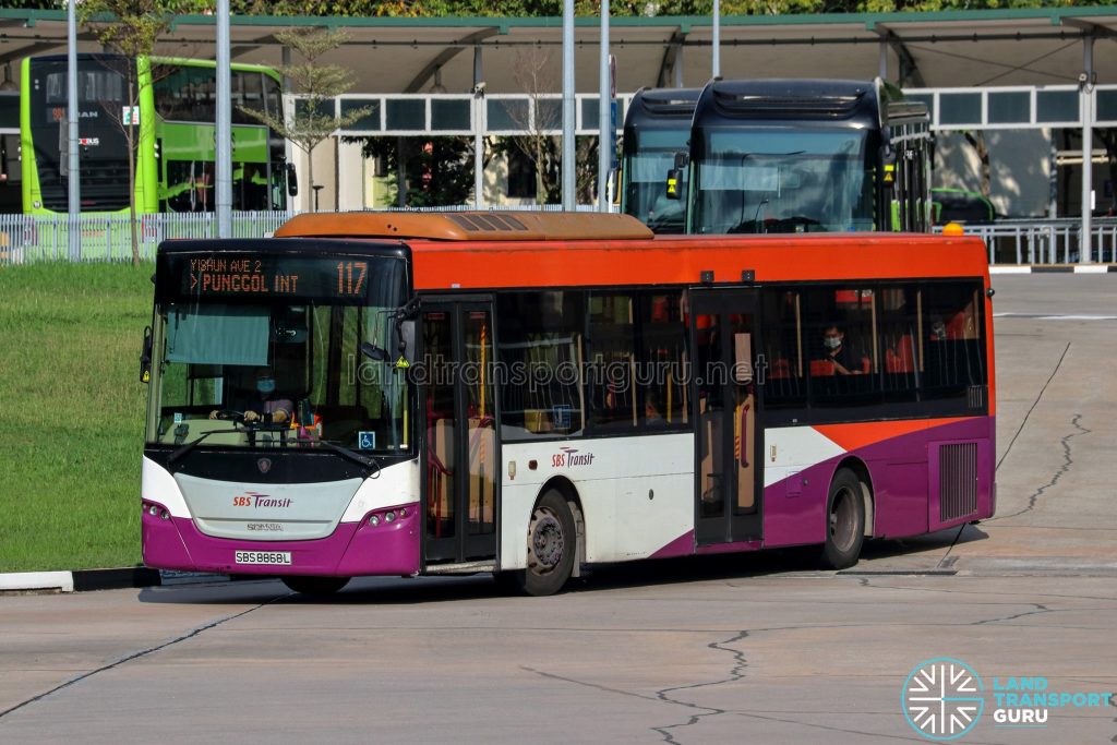 Bus 117 - SBS Transit Scania K230UB Euro V (SBS8868L)