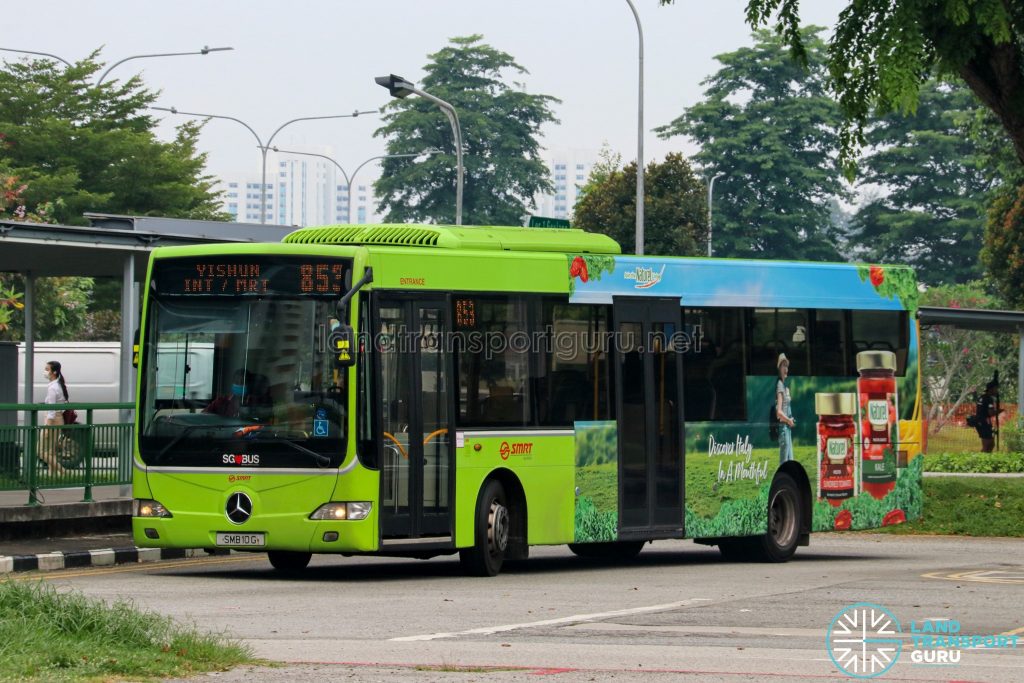 Bus 853 - SMRT Buses Mercedes-Benz OC500LE (SMB10G)
