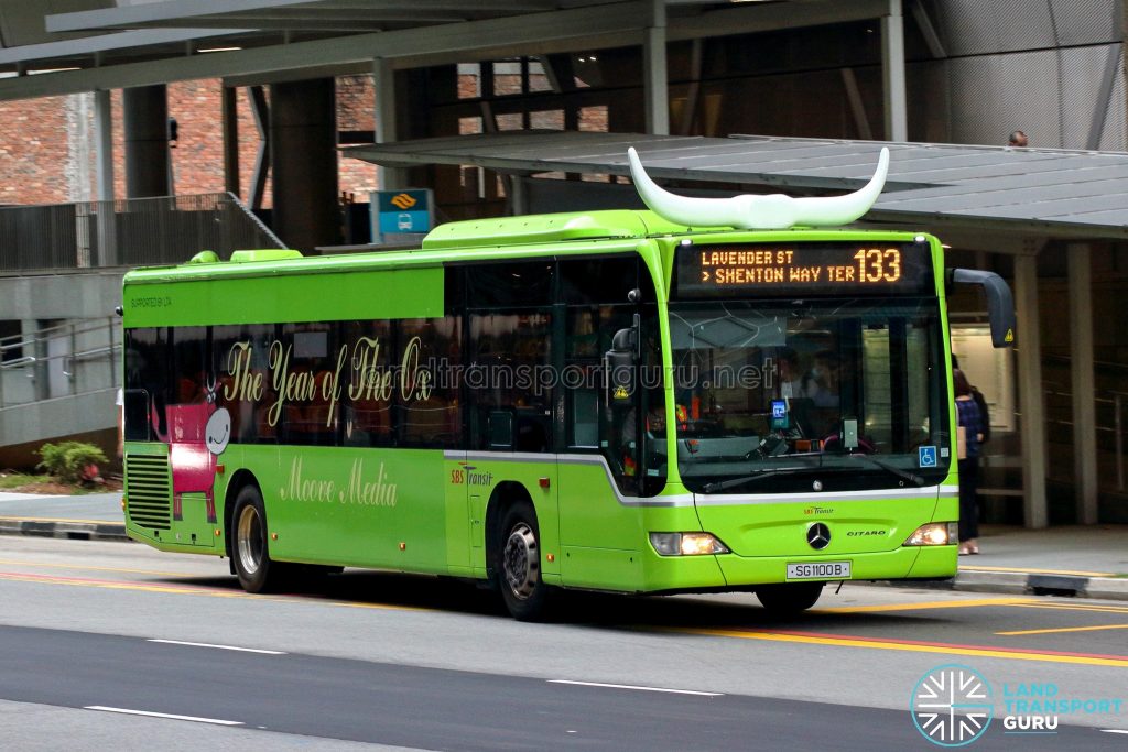 Bus 133 - SBS Transit Mercedes-Benz Citaro (SG1100B)