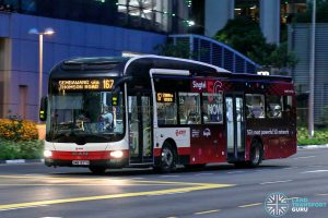 Bus 167 - SMRT Buses MAN A22 (SMB1337H)
