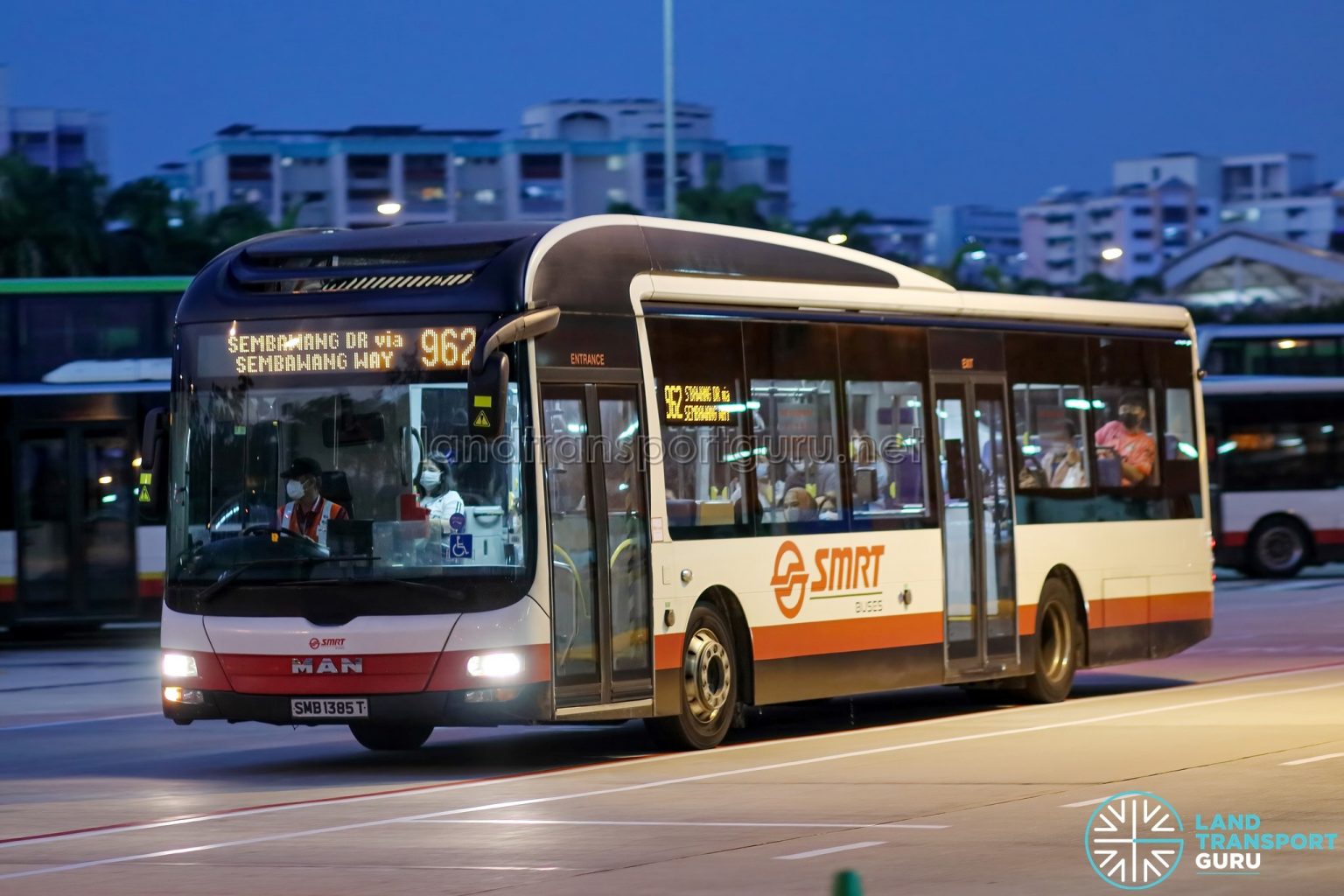 Bus 962 – SMRT Buses MAN A22 (SMB1385T) | Land Transport Guru