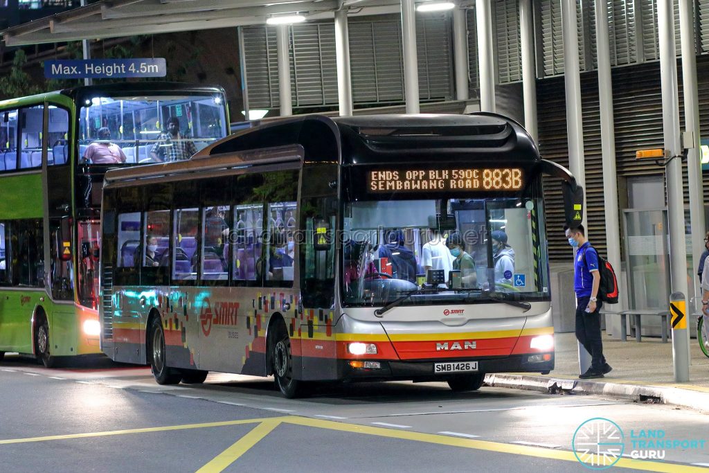 Bus 883B - SMRT Buses MAN A22 (SMB1426J)